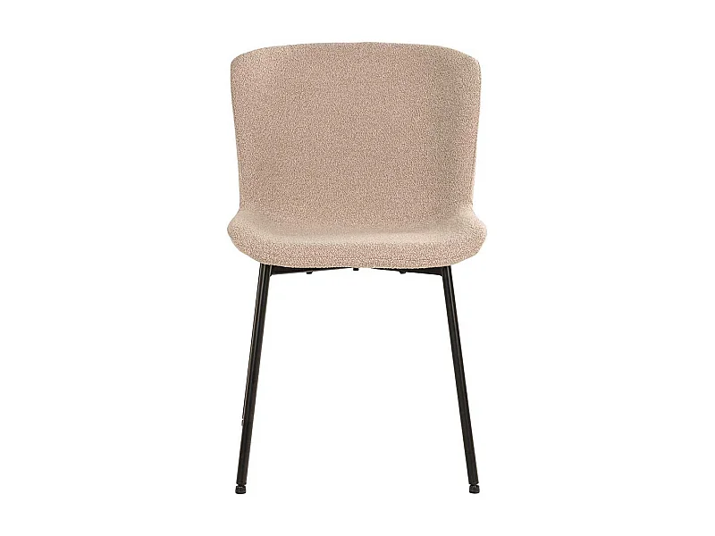 Polsterstuhl Esszimmer Stühle im Skandi Design mit Gestell aus Metall (2er Set)