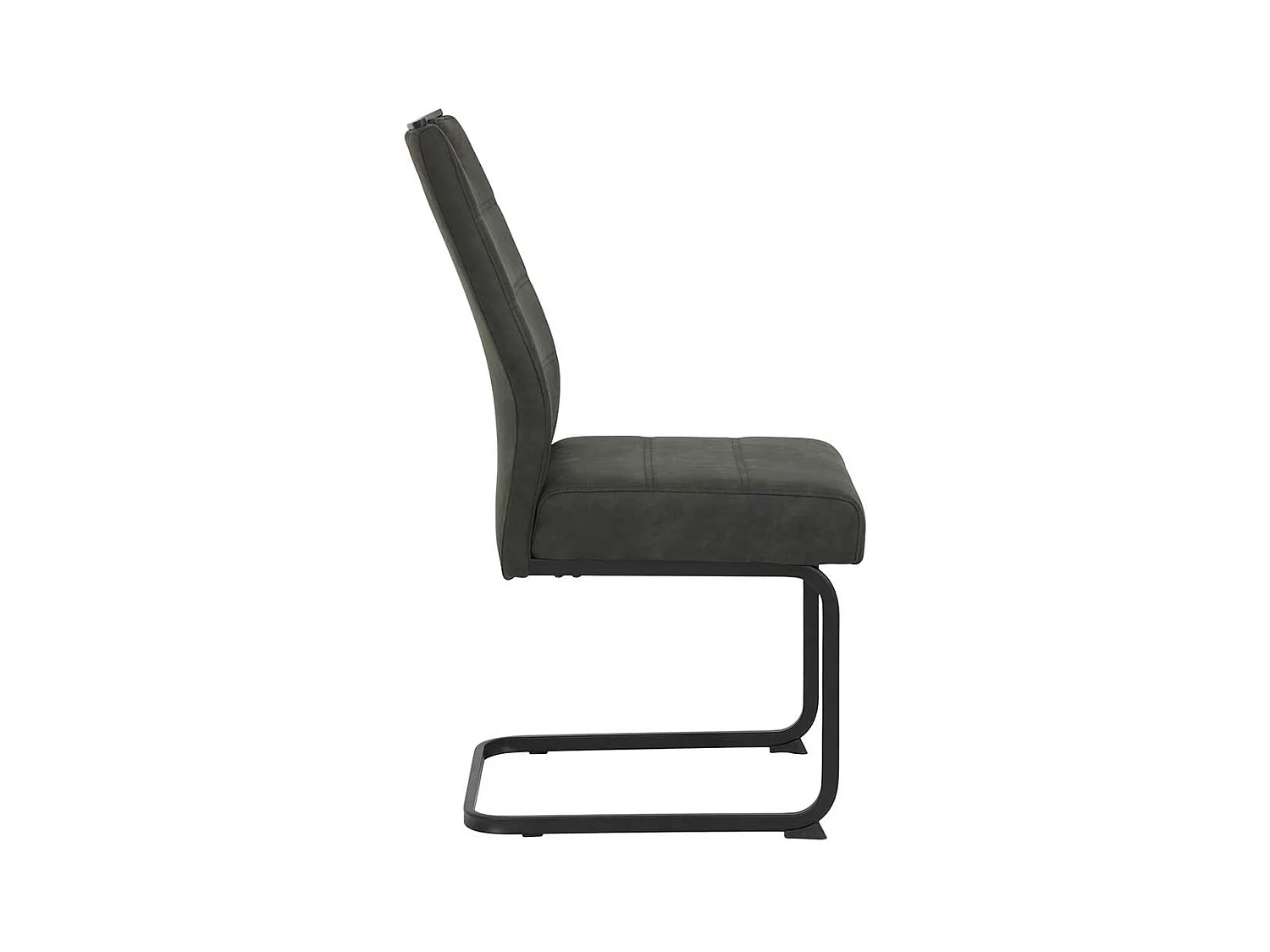 Freischwinger in Anthrazit und Schwarz Griff in der Lehne (Set)