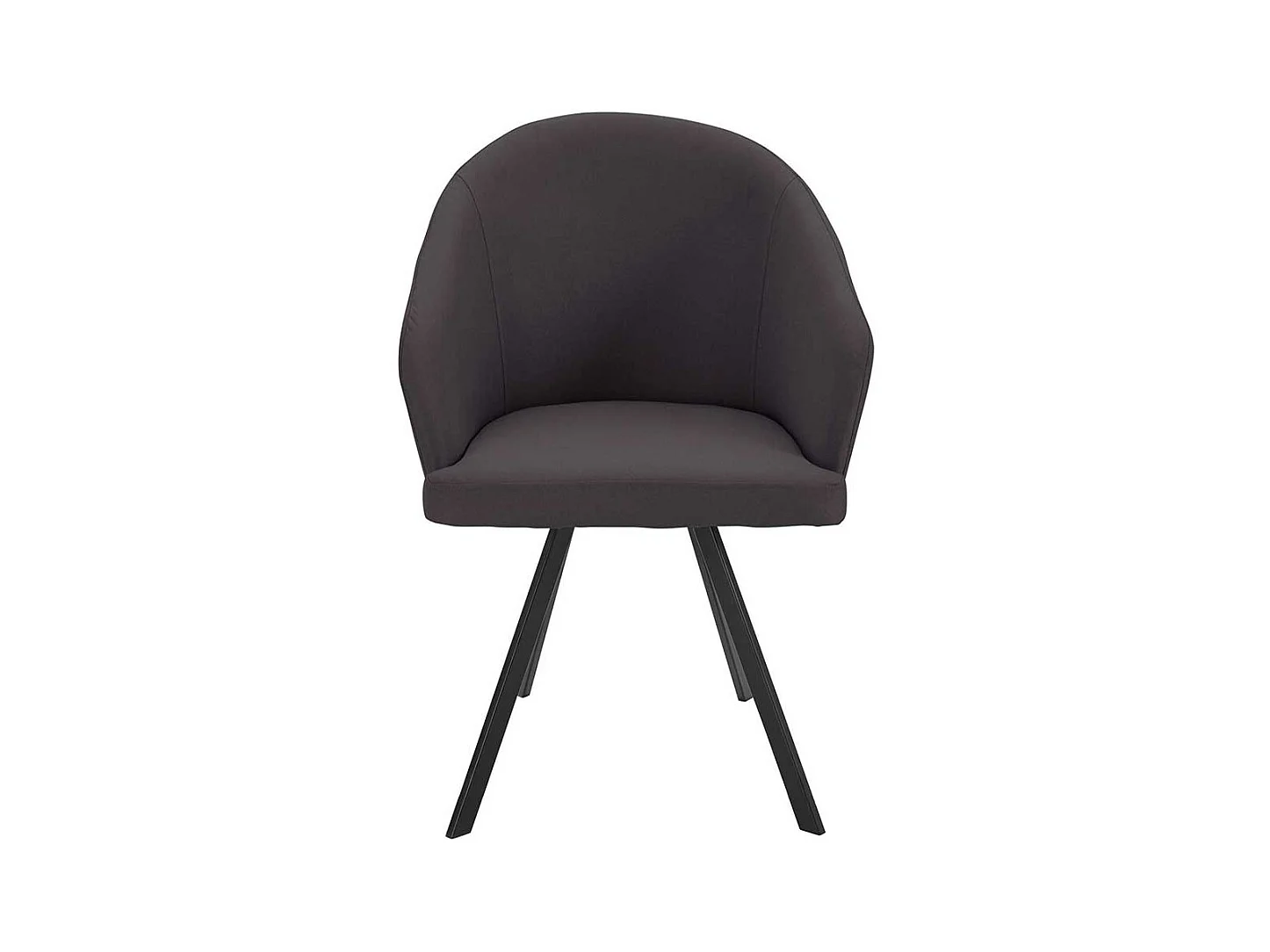 Cocktail Stühle in Dunkelgrau und Schwarz Gestell aus Metall (2er Set)