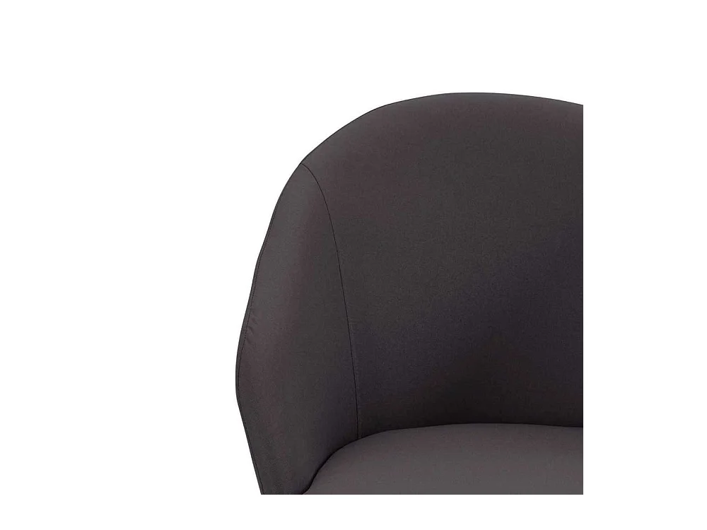 Cocktail Stühle in Dunkelgrau und Schwarz Gestell aus Metall (2er Set)