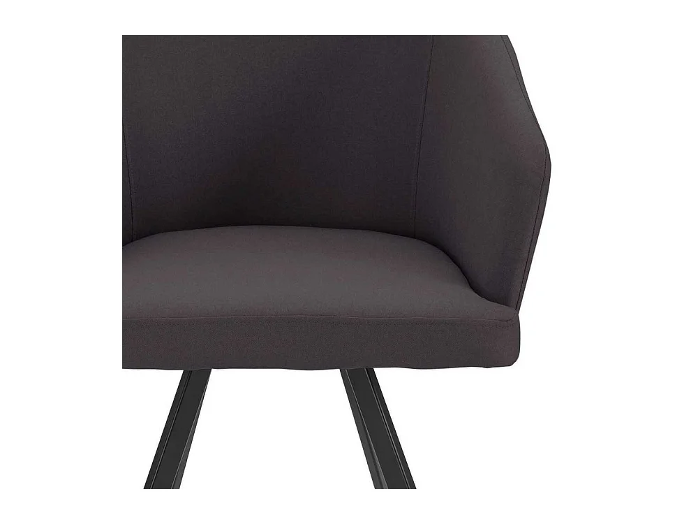 Cocktail Stühle in Dunkelgrau und Schwarz Gestell aus Metall (2er Set)