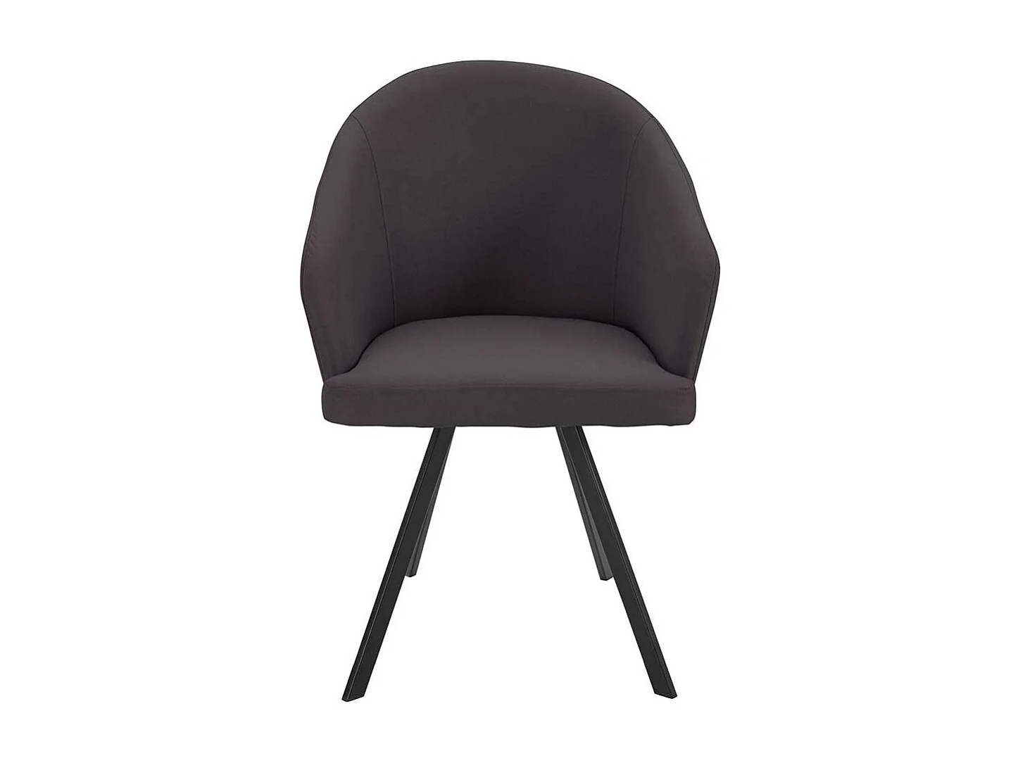 Cocktail Stühle in Dunkelgrau und Schwarz Gestell aus Metall (2er Set)