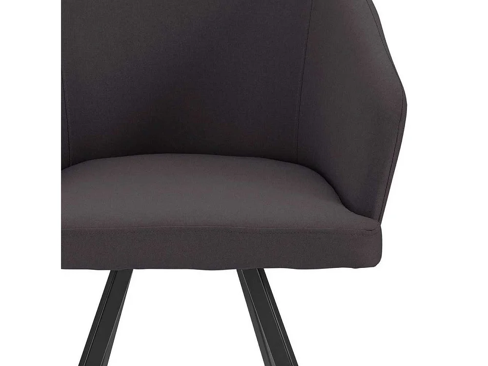 Cocktail Stühle in Dunkelgrau und Schwarz Gestell aus Metall (2er Set)