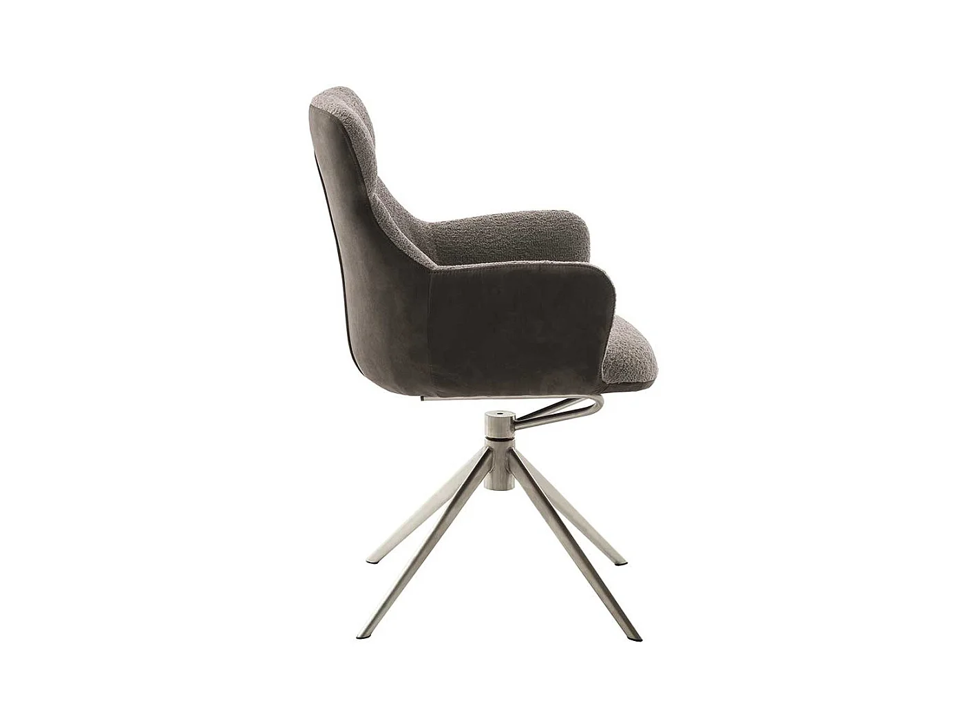 Esszimmerstuhl in Schlammfarben Armlehnen (2er Set)