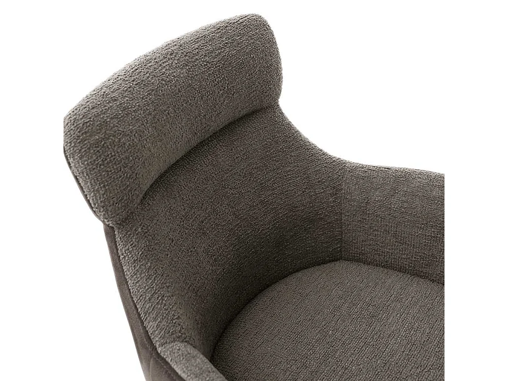 Esszimmerstuhl in Schlammfarben Armlehnen (2er Set)