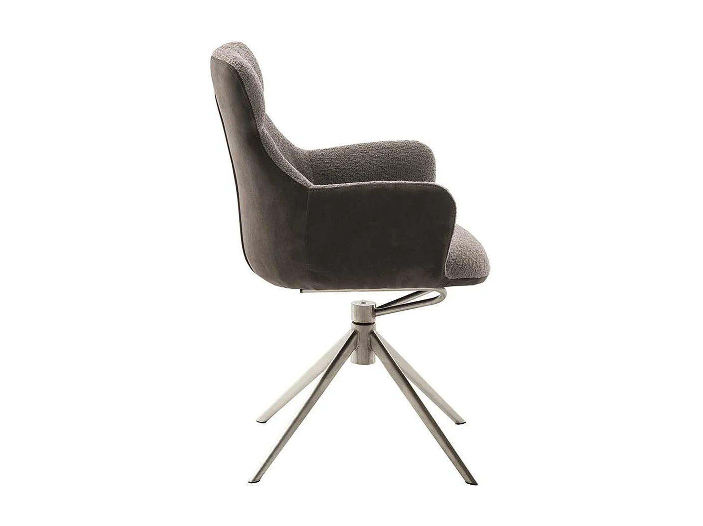 Esszimmerstuhl in Schlammfarben Armlehnen (2er Set)