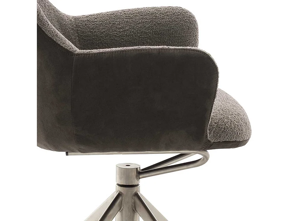 Esszimmerstuhl in Schlammfarben Armlehnen (2er Set)