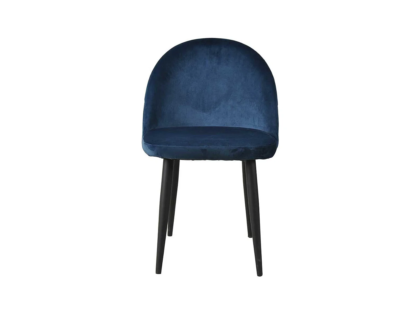 Essstühle in Blau Samtbezug (2er Set)