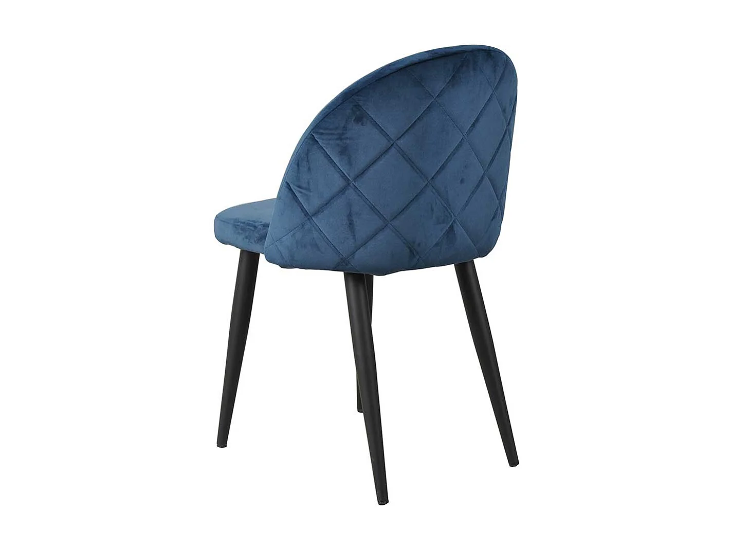 Essstühle in Blau Samtbezug (2er Set)