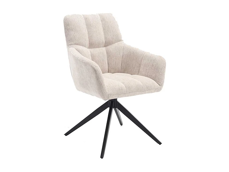 Polsterstuhl Esszimmer mit Armlehnen drehbar (2er Set)