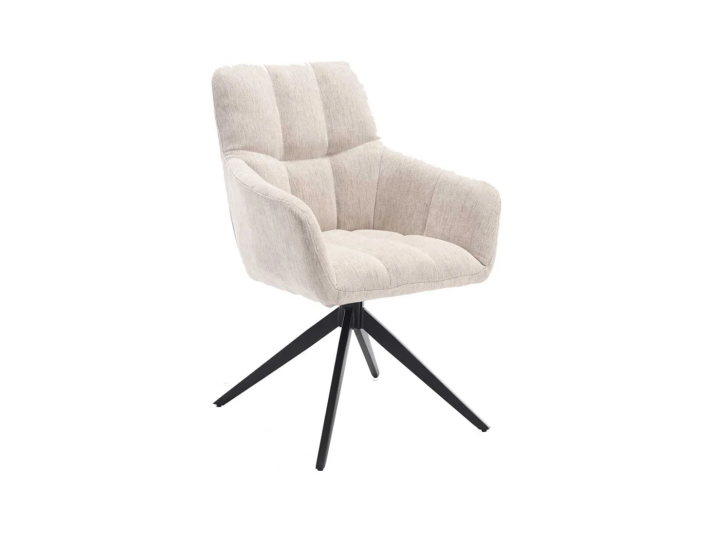 Polsterstuhl Esszimmer mit Armlehnen drehbar (2er Set)