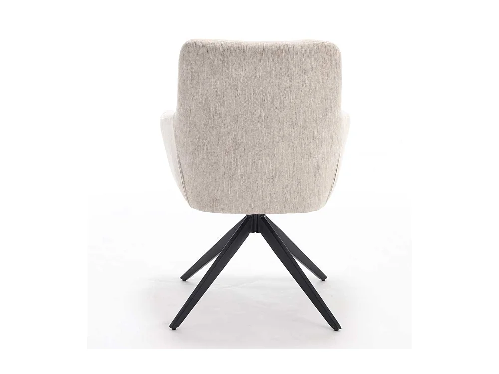 Polsterstuhl Esszimmer mit Armlehnen drehbar (2er Set)