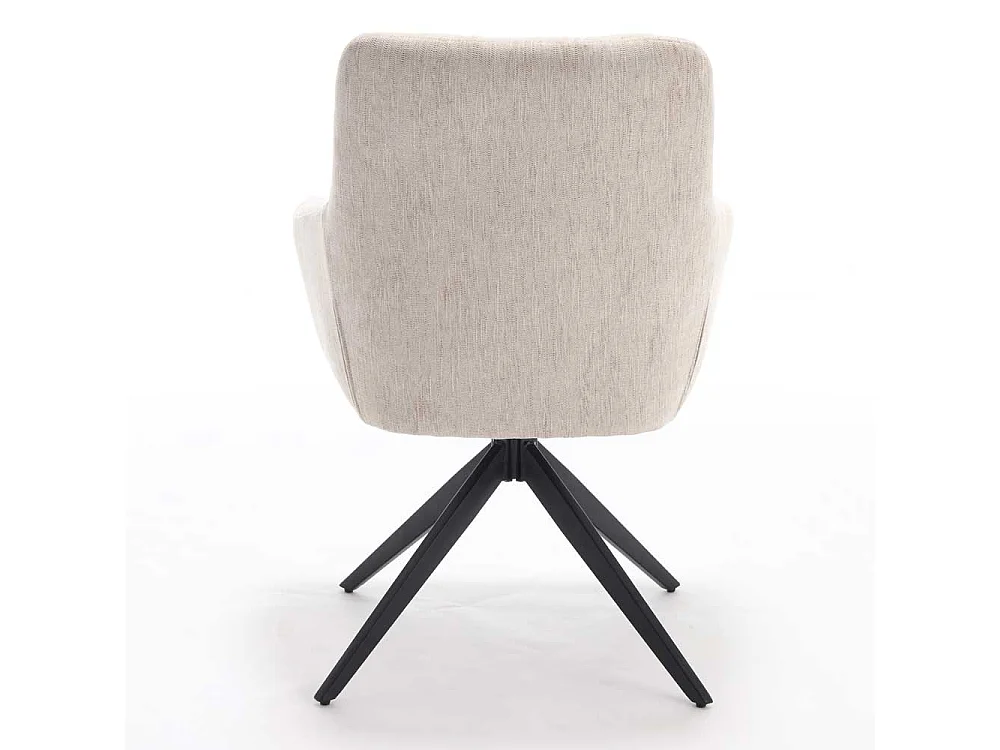 Polsterstuhl Esszimmer mit Armlehnen drehbar (2er Set)