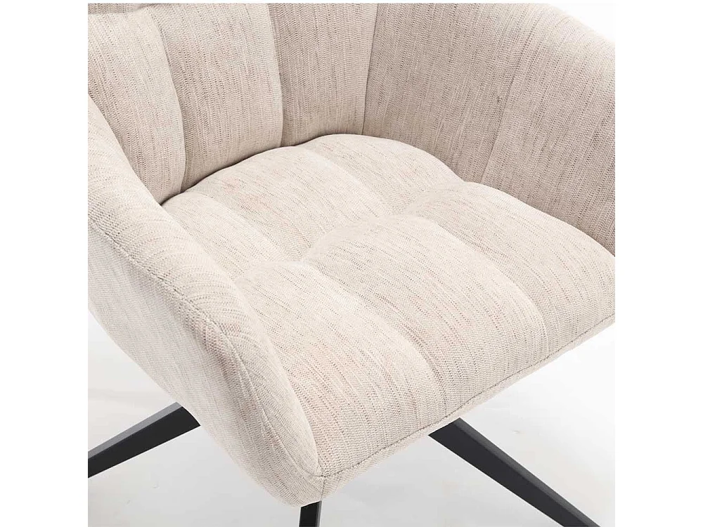 Polsterstuhl Esszimmer mit Armlehnen drehbar (2er Set)