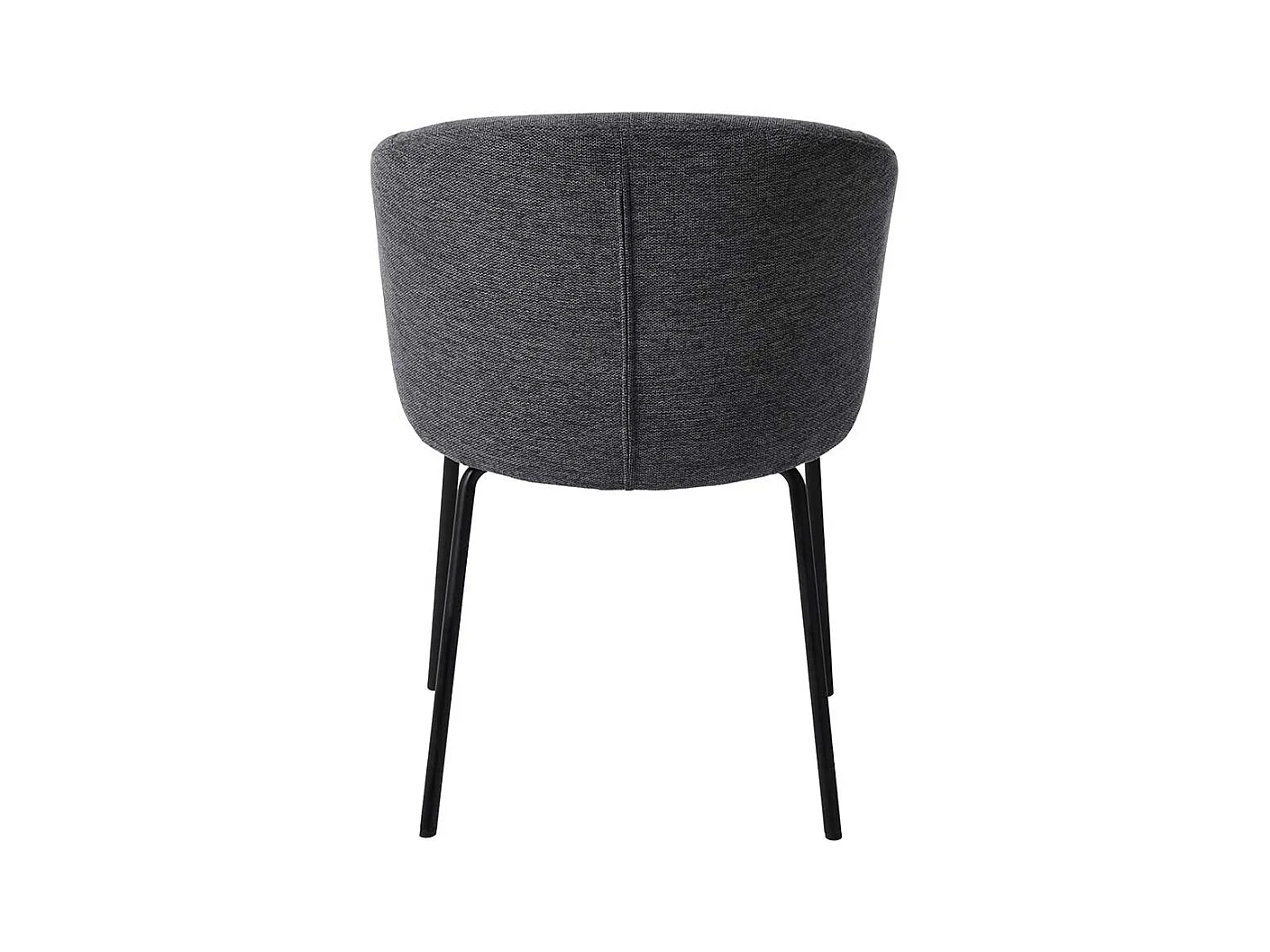 Schlafzimmer Stuhl in Dunkelgrau und Schwarz Armlehnen (2er Set)