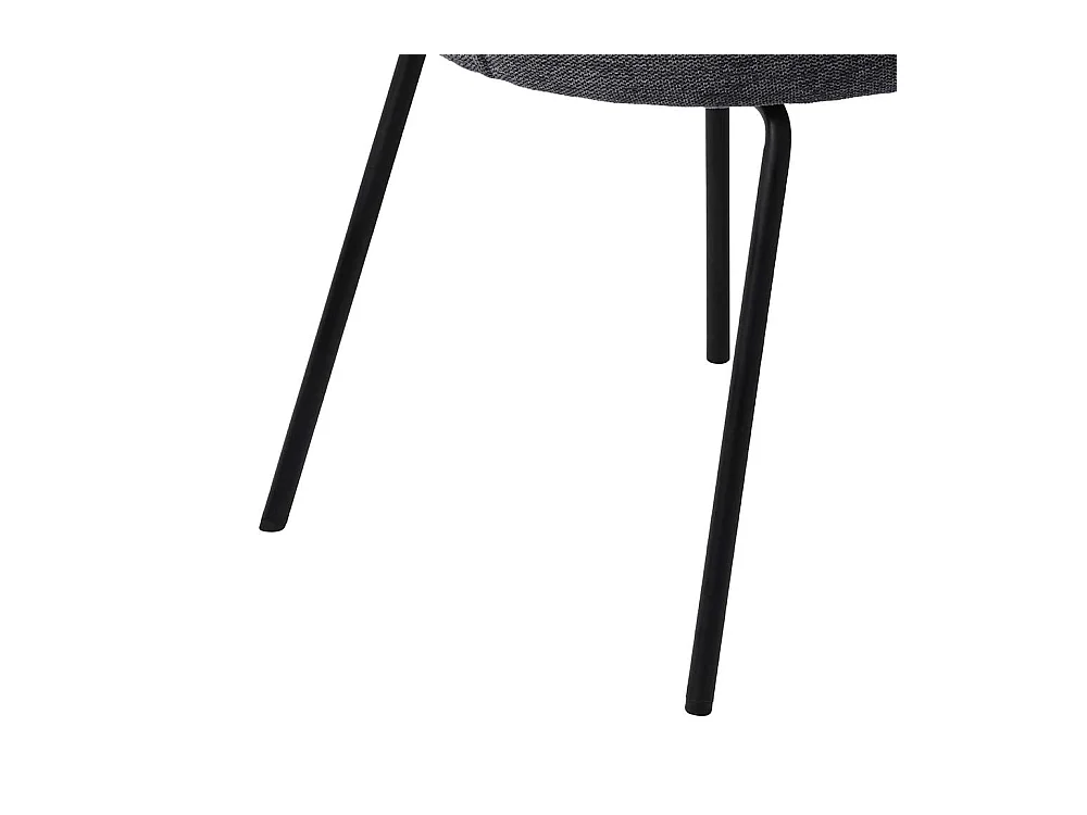 Schlafzimmer Stuhl in Dunkelgrau und Schwarz Armlehnen (2er Set)
