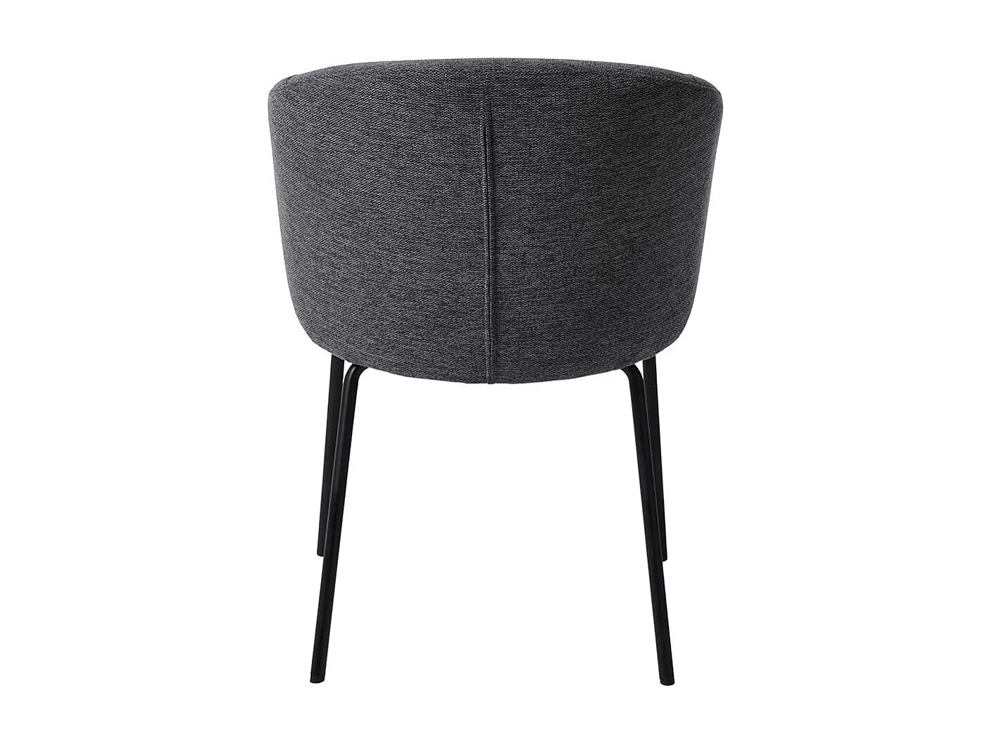 Schlafzimmer Stuhl in Dunkelgrau und Schwarz Armlehnen (2er Set)