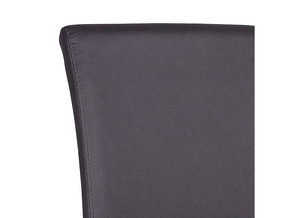 Kunstlederstuhl in Grau modern (2er Set)