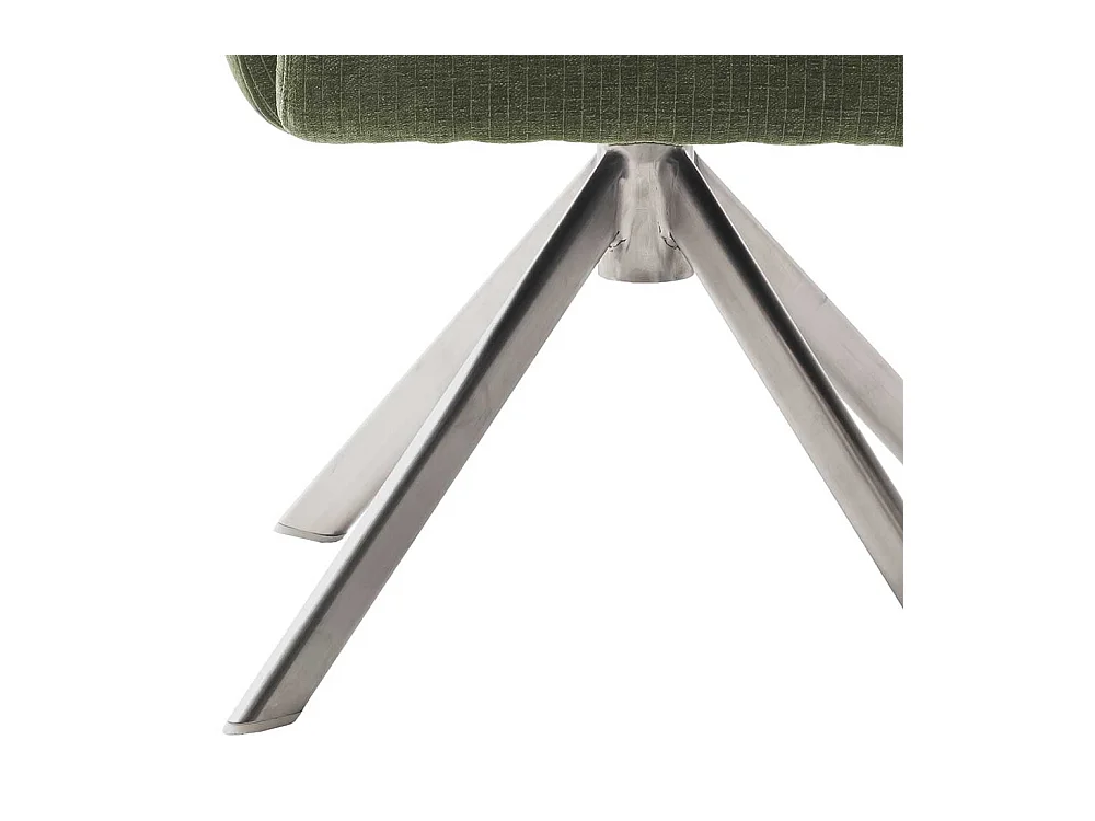 Polsterstühle in Oliv Grün Armlehnen (2er Set)