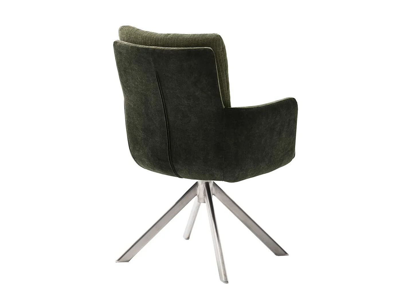 Polsterstühle in Oliv Grün Armlehnen (2er Set)