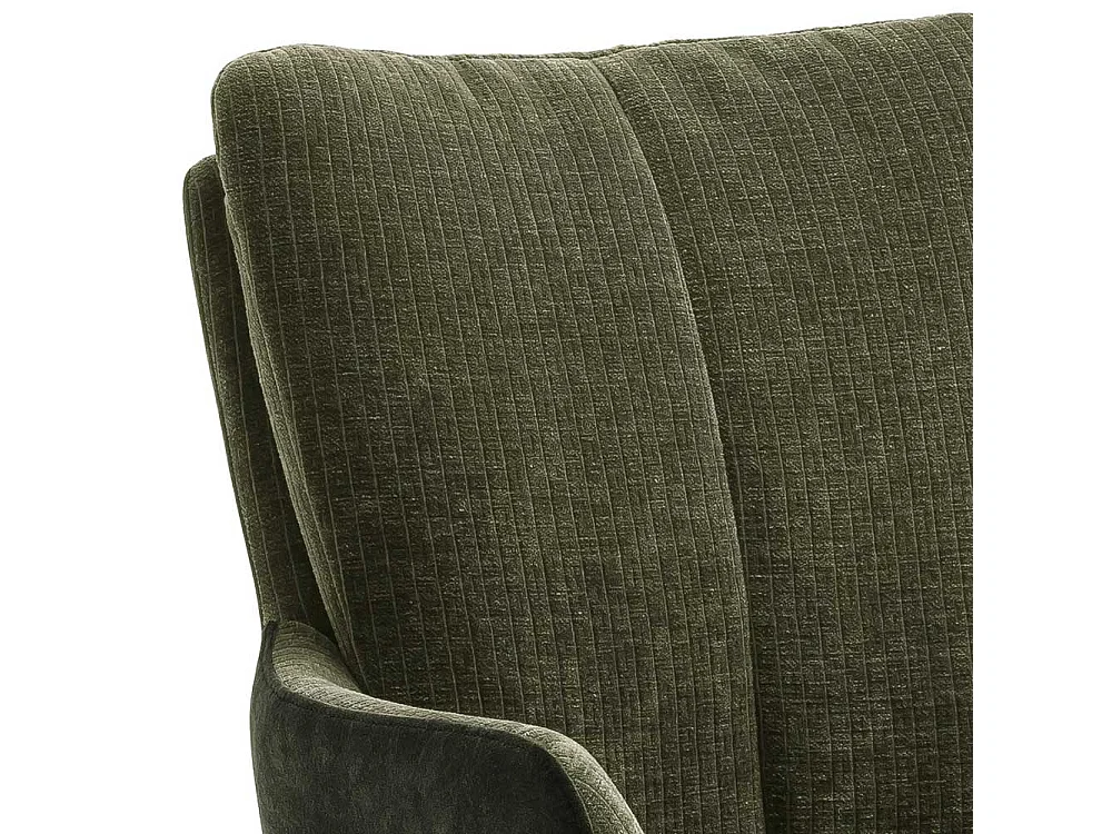 Polsterstühle in Oliv Grün Armlehnen (2er Set)