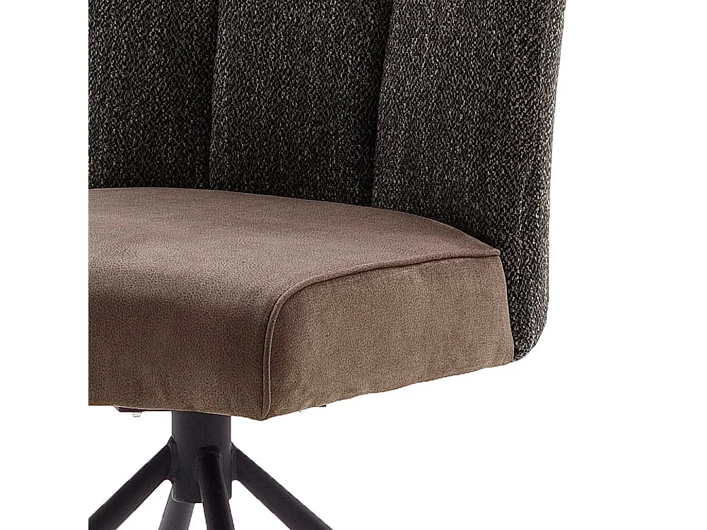 Esszimmer Polsterst�hle in Grau und Braun hoher Lehne (2er Set)