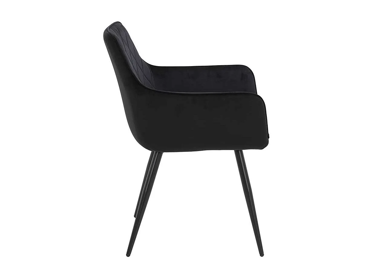 Esszimmerstuhl mit Armlehnen gepolsterter Rückenlehne (2er Set)