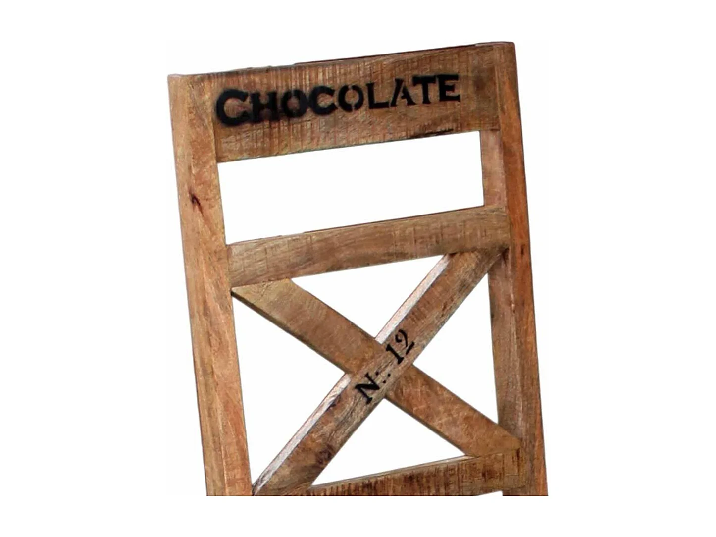 Esstischstuhl aus Mangobaum Massivholz Loft Design (2er Set)