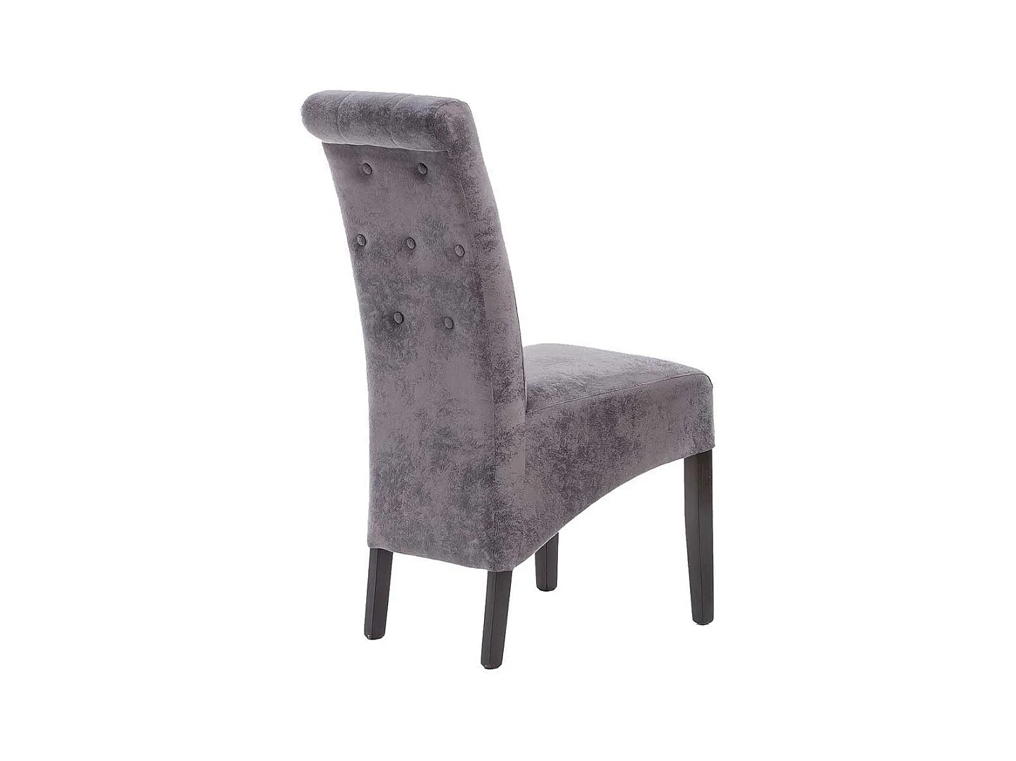 Esszimmerstuhl Set in Grau Microfaser Buche Massivholz (2er Set)