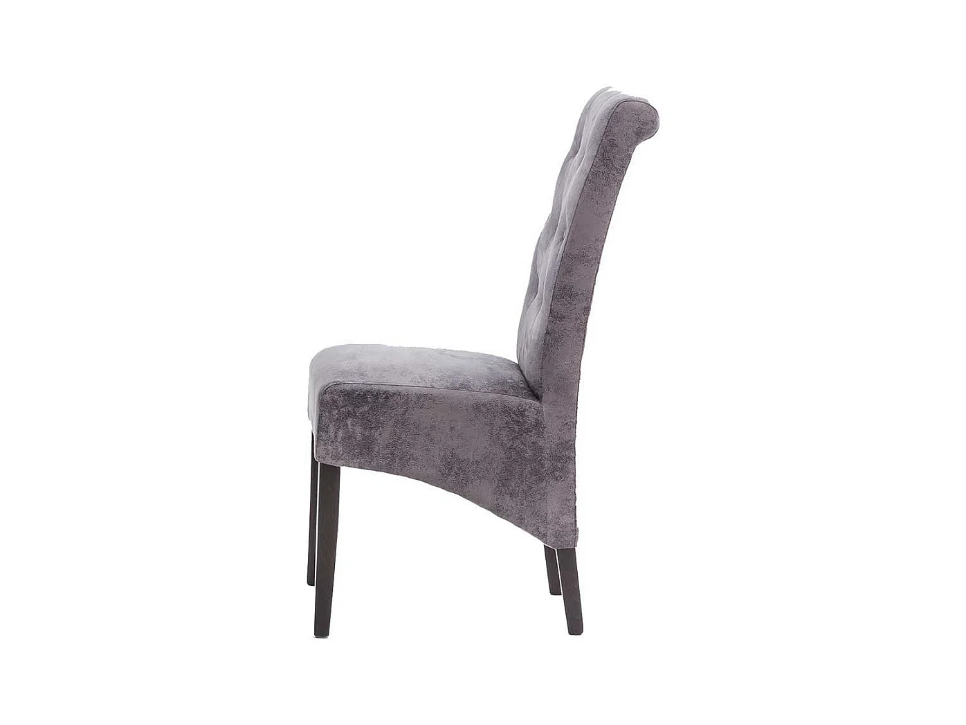 Esszimmerstuhl Set in Grau Microfaser Buche Massivholz (2er Set)