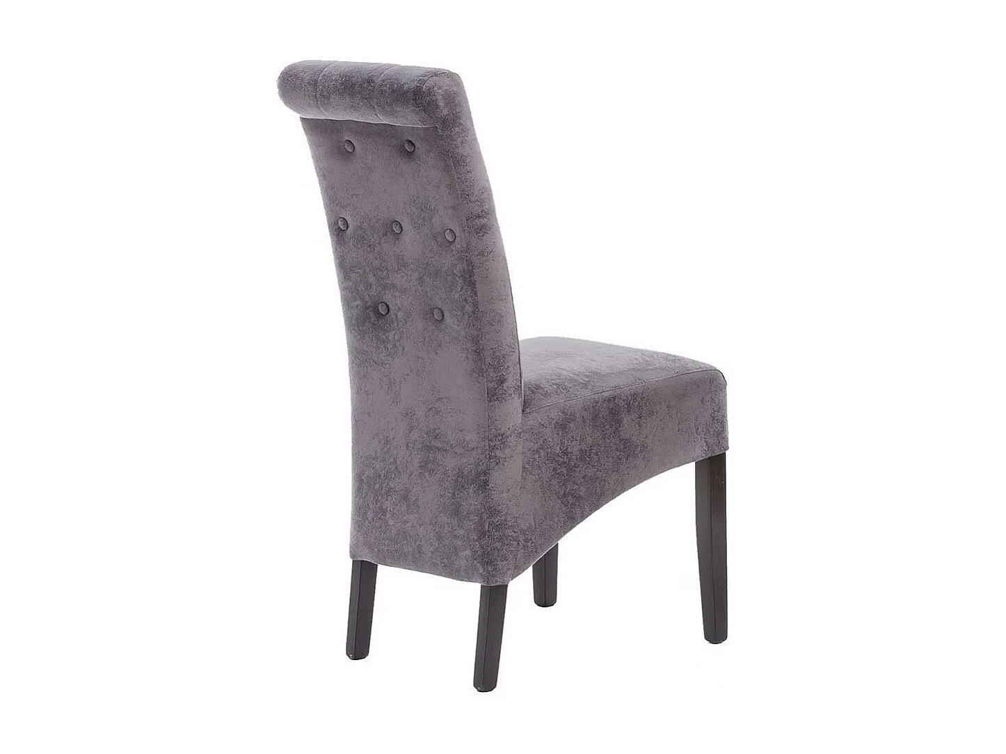 Esszimmerstuhl Set in Grau Microfaser Buche Massivholz (2er Set)