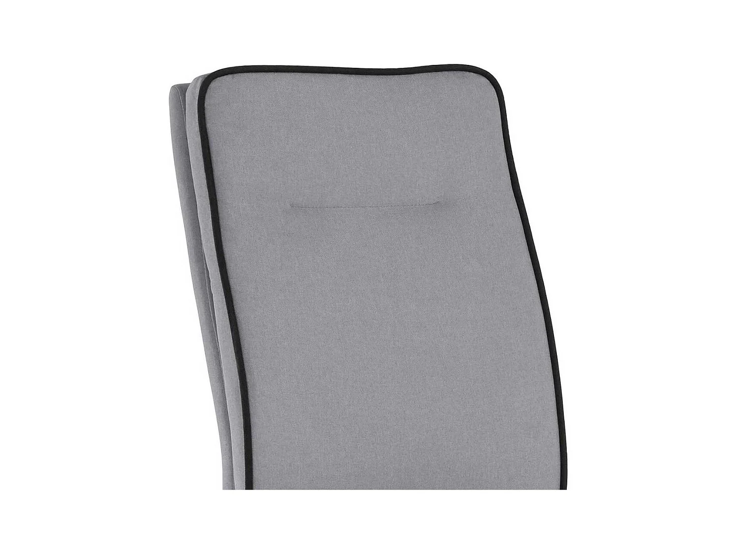 Freischwinger in Hellgrau Microfaser und Metall (2er Set)