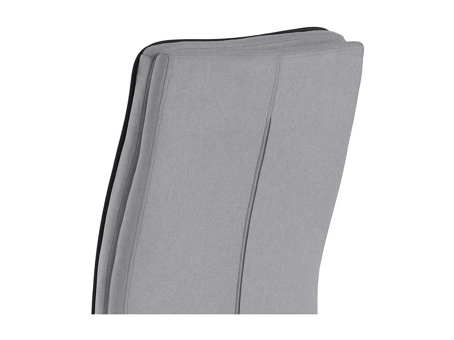 Freischwinger in Hellgrau Microfaser und Metall (2er Set)