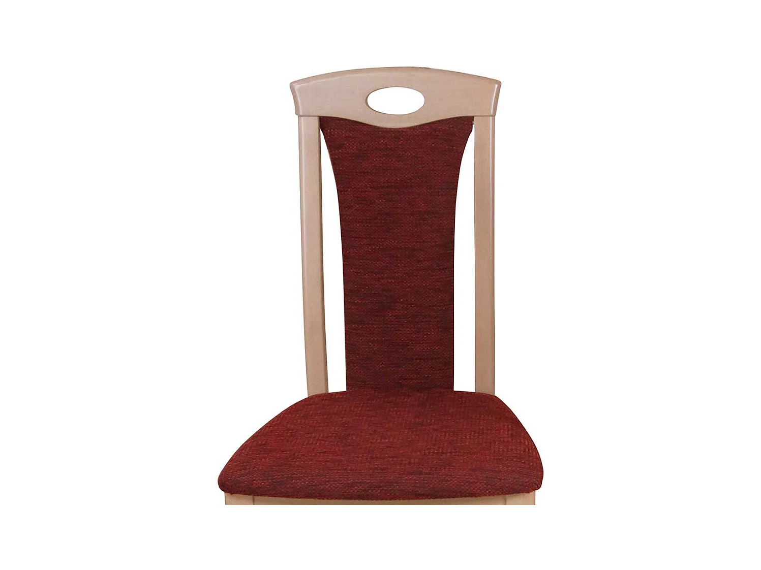 Esszimmerstuhl Set in Rot Stoff Buche Massivholz (2er Set)