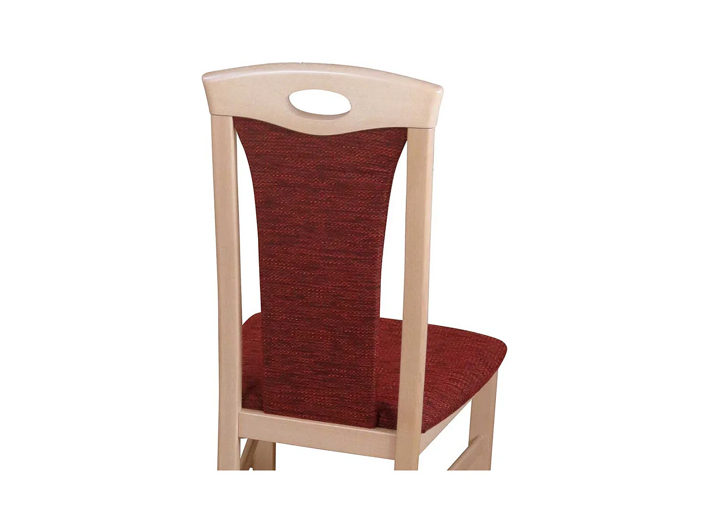 Esszimmerstuhl Set in Rot Stoff Buche Massivholz (2er Set)