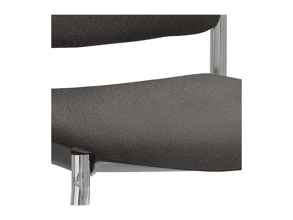 Besucherstuhl stapelbar mit Schwinggestell aus Metall Bezug Webstoff