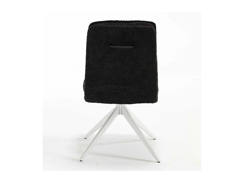 Hochwertige Stühle in Anthrazit und Weiß drehbar (2er Set)