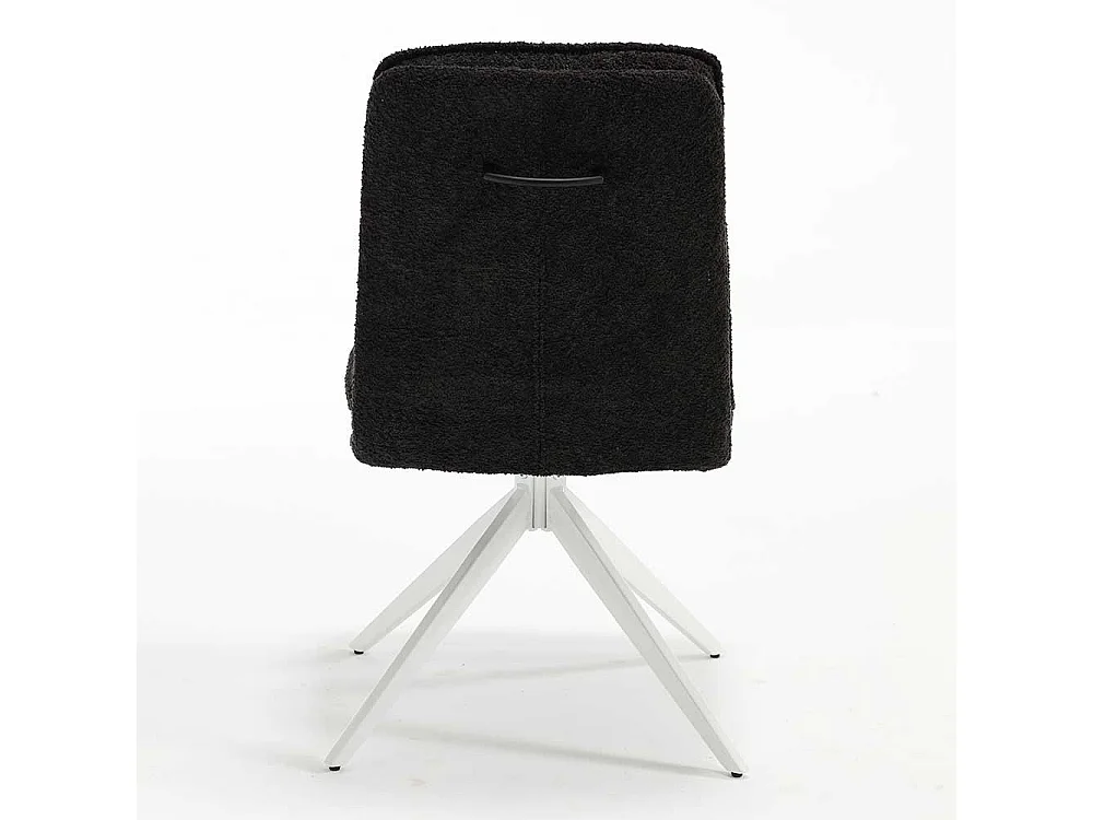 Hochwertige Stühle in Anthrazit und Weiß drehbar (2er Set)