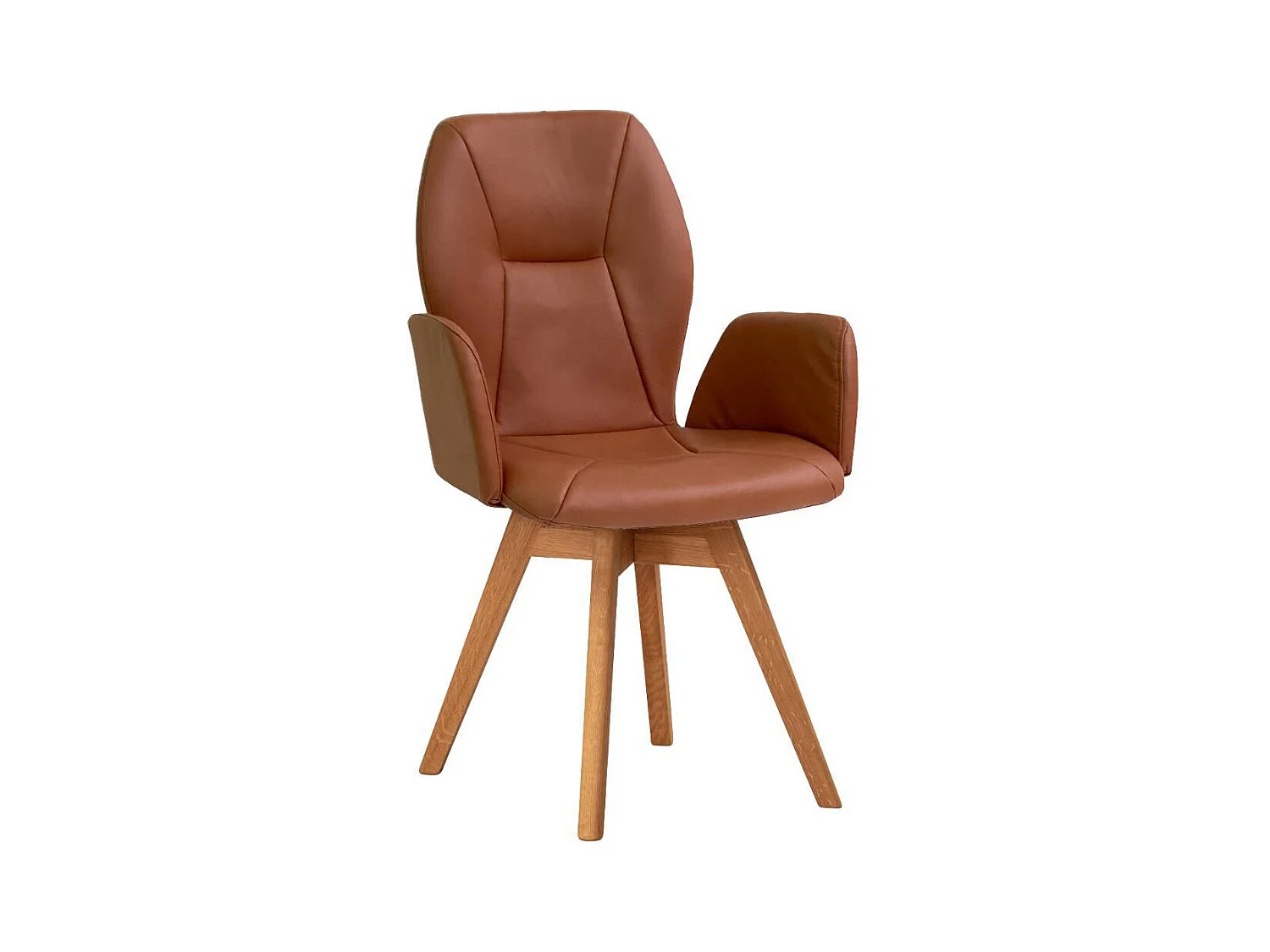 Polsterstuhl Esstischstuhl mit Armlehnen und gepolsterter Rückenlehne