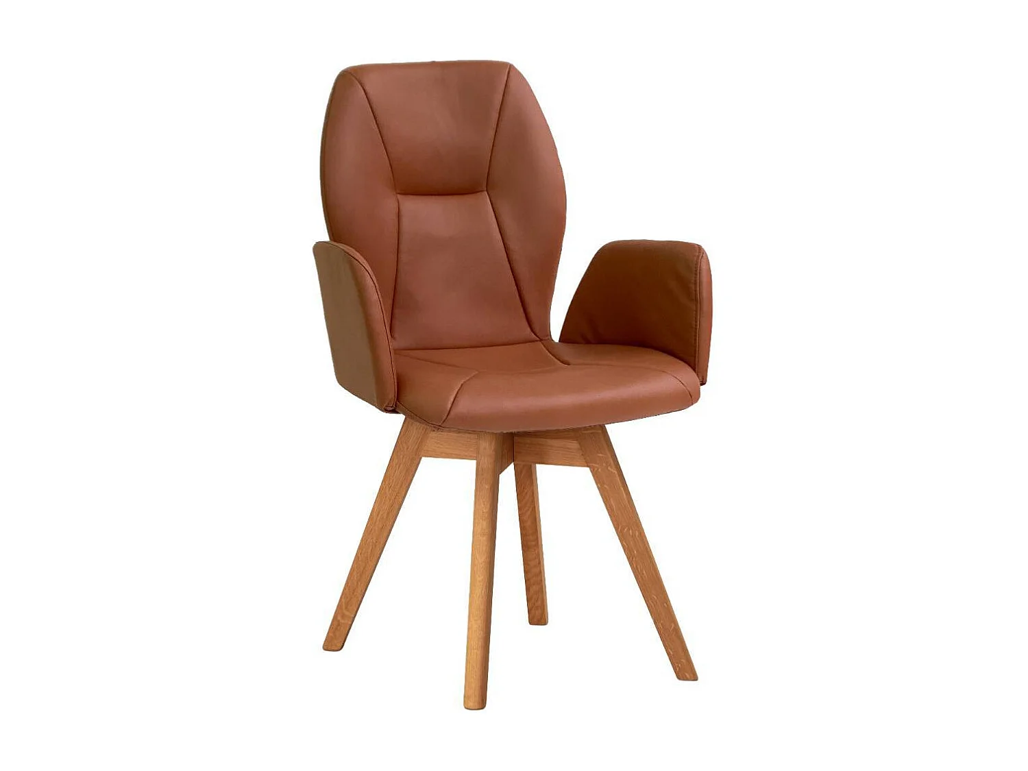 Polsterstuhl Esstischstuhl mit Armlehnen und gepolsterter Rückenlehne