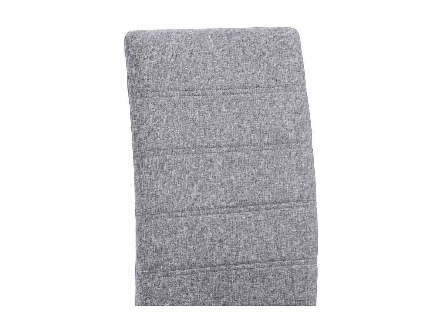 Schwingstuehle in Hellgrau und Chromfarben hoher Lehne (Set)