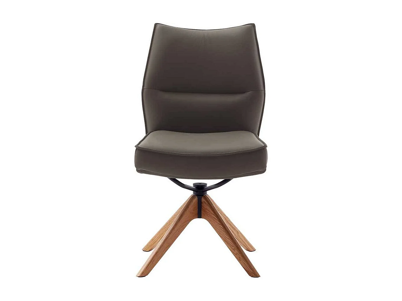 Stuhl Esszimmer Esstischstuhl drehbar aus Echtleder (2er Set)