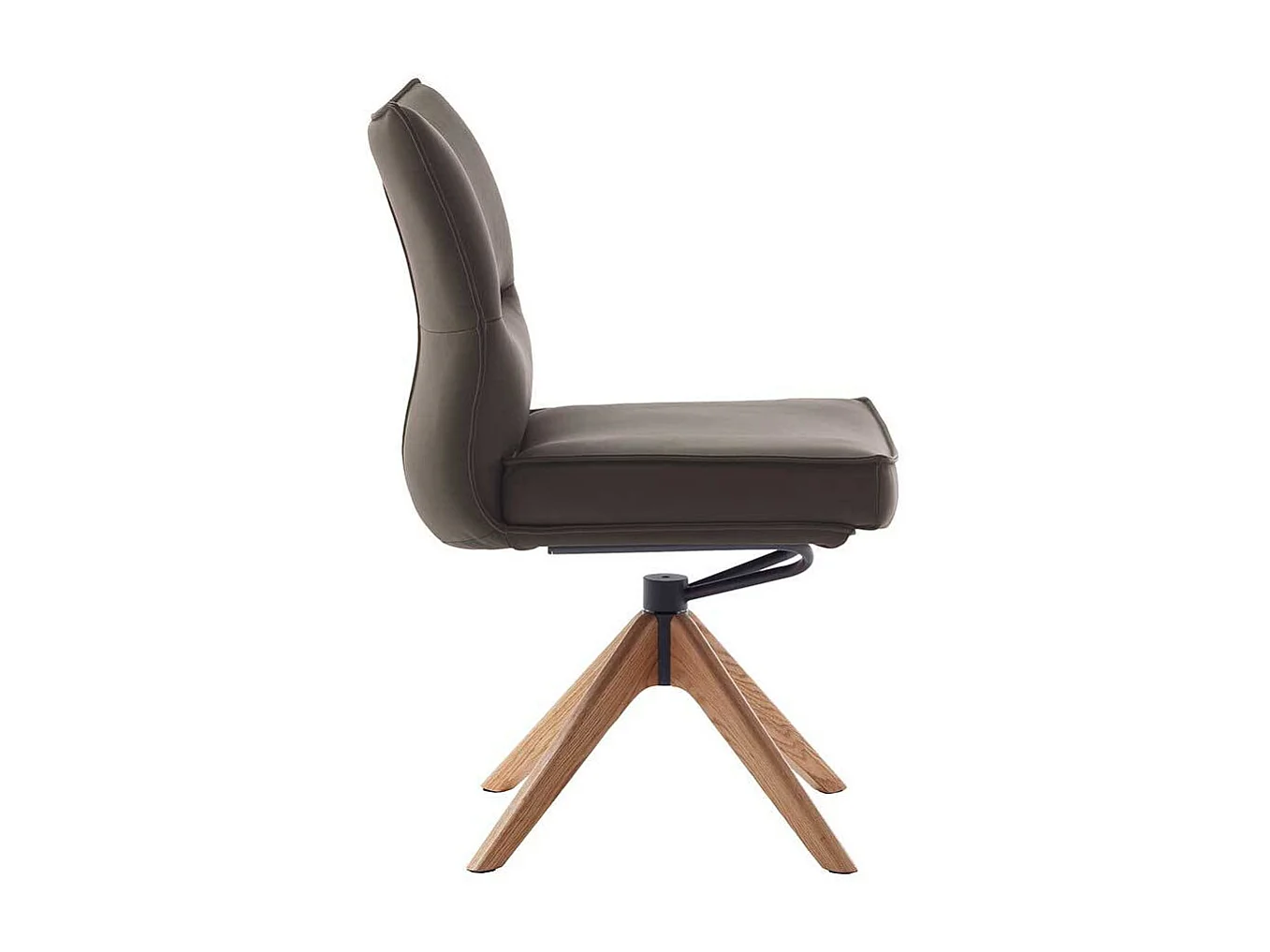 Stuhl Esszimmer Esstischstuhl drehbar aus Echtleder (2er Set)