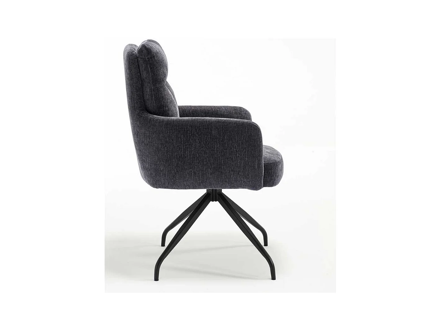 Esszimmerstuhl Stuhl Küche aus Chenillegewebe mit Armlehnen (2er Set)