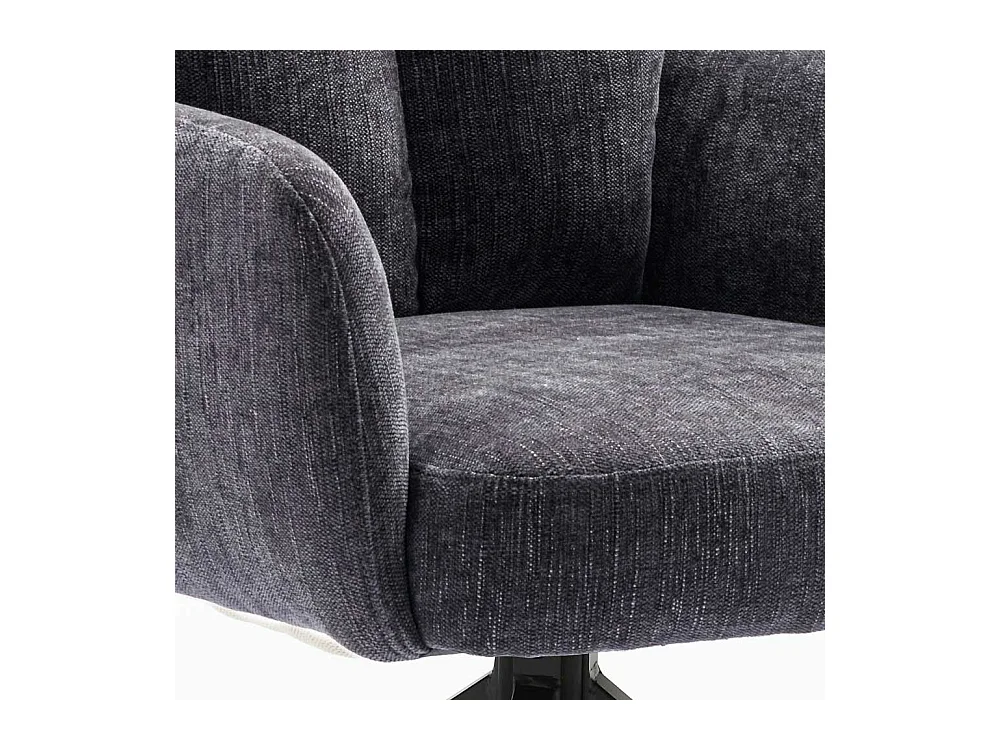 Esszimmerstuhl Stuhl Küche aus Chenillegewebe mit Armlehnen (2er Set)