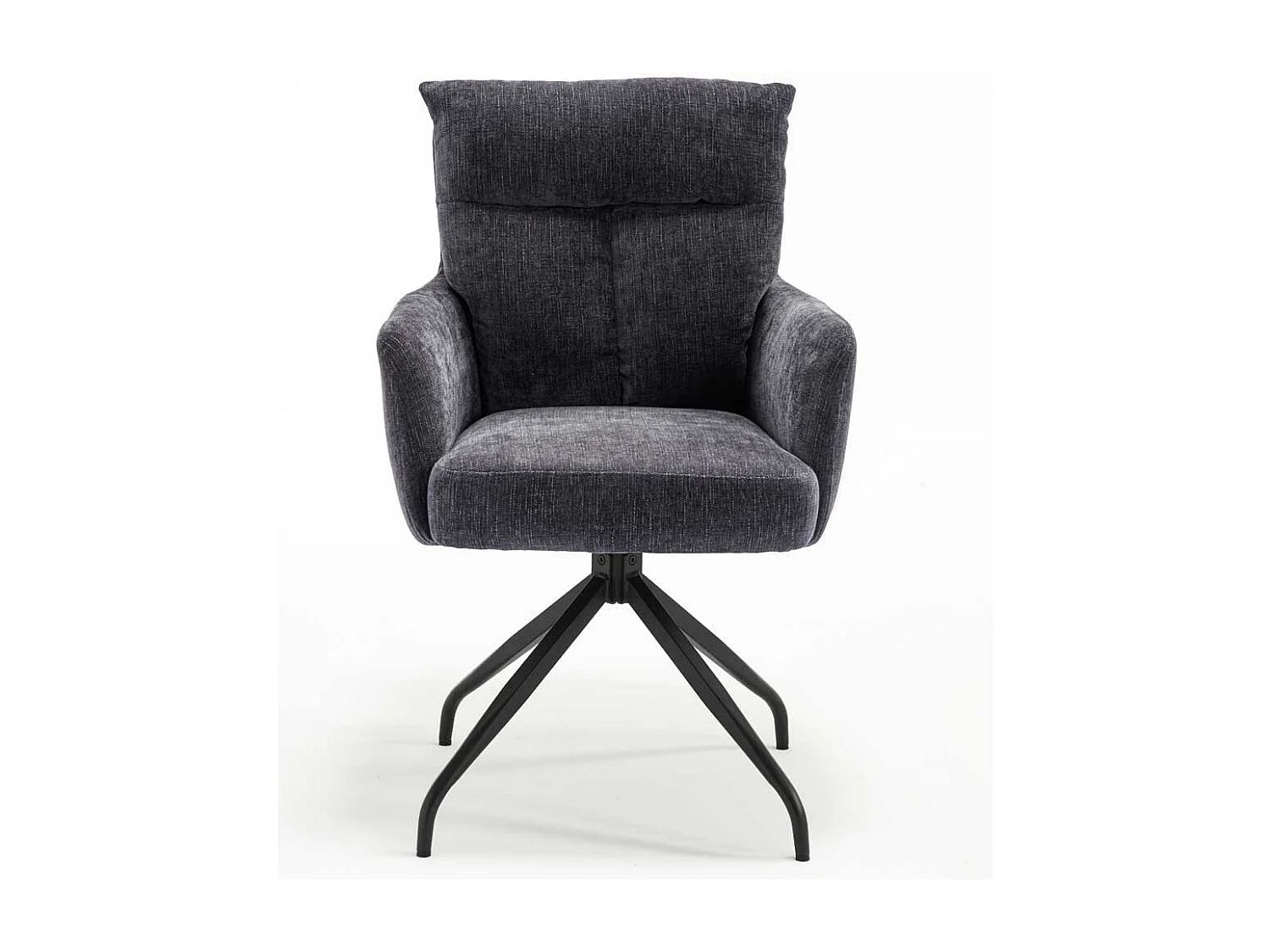 Esszimmerstuhl Stuhl Küche aus Chenillegewebe mit Armlehnen (2er Set)