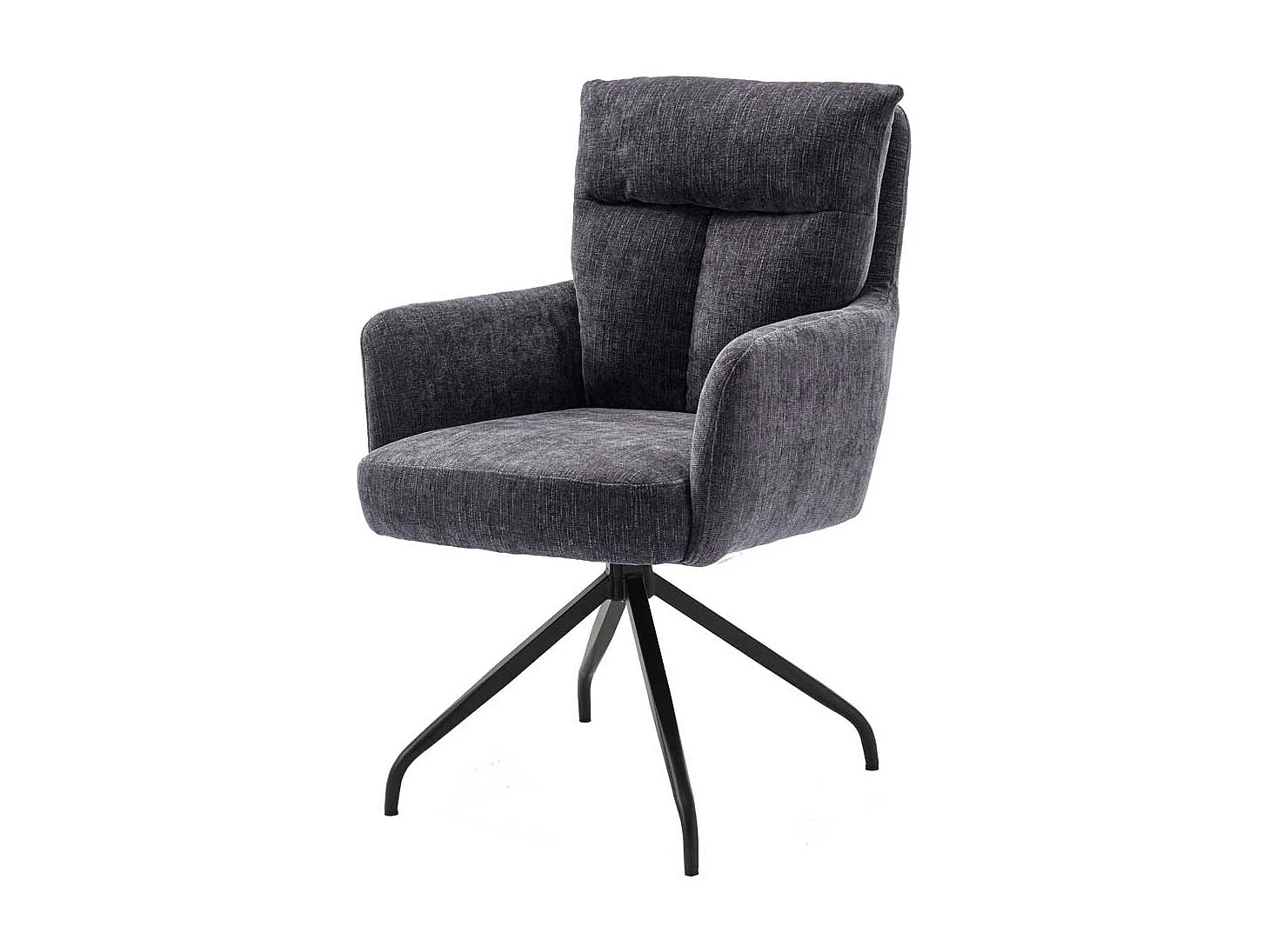 Esszimmerstuhl Stuhl Küche aus Chenillegewebe mit Armlehnen (2er Set)