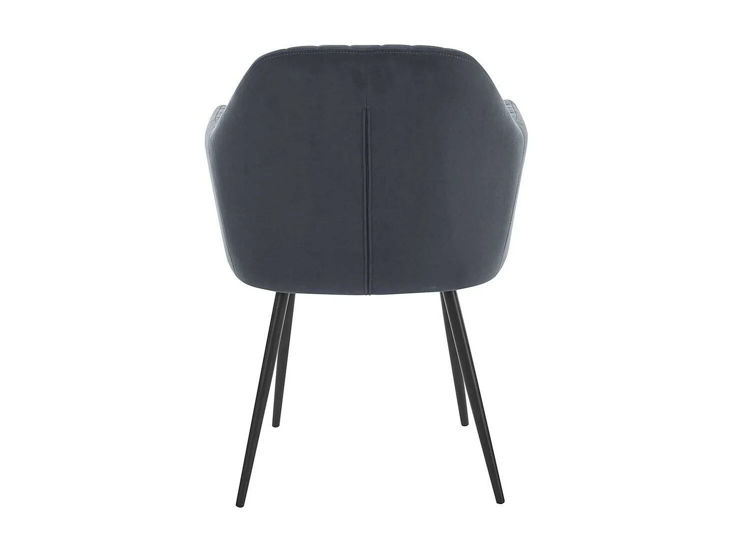 Polsterstuhl Esszimmer Grau aus Samtvelours Metall (2er Set)