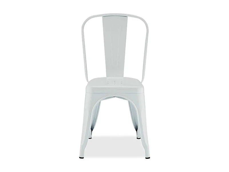 Metallst�hle in Wei� Industriedesign (4er Set)