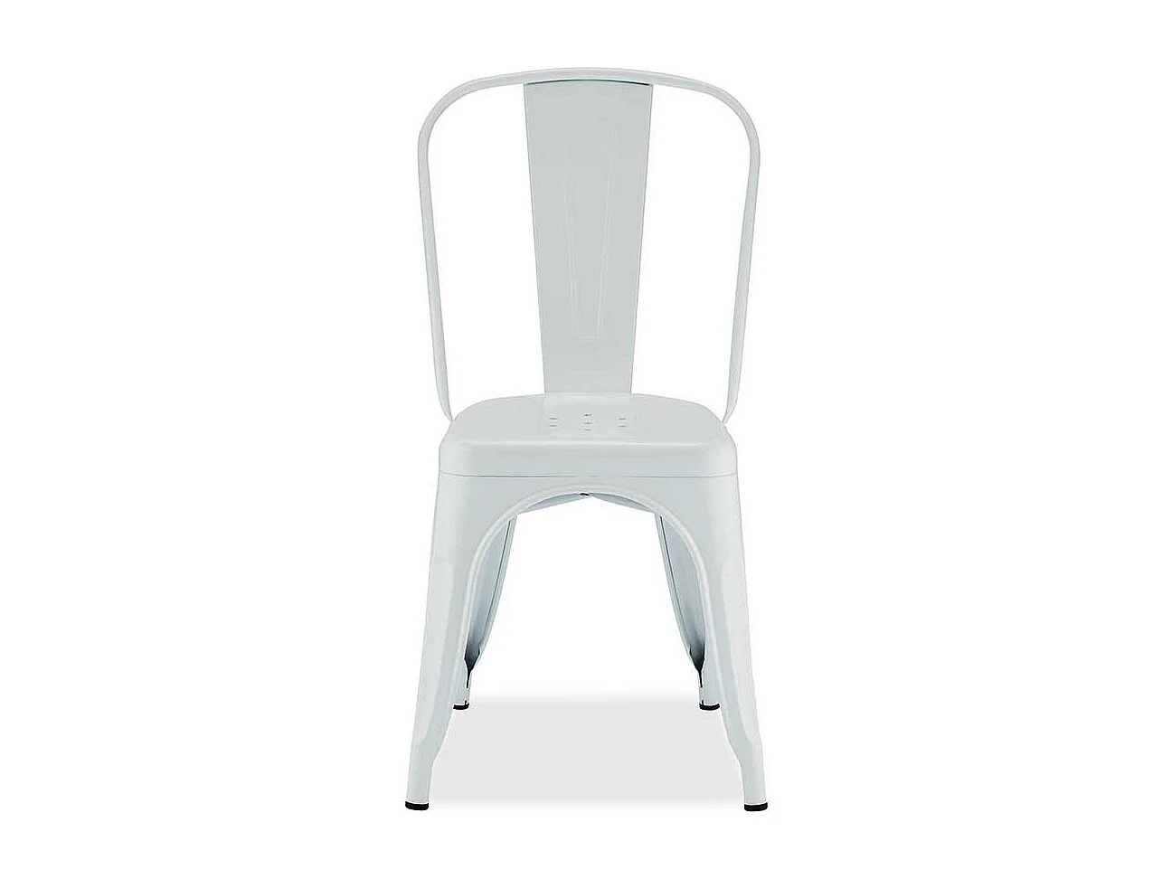 Metallst�hle in Wei� Industriedesign (4er Set)